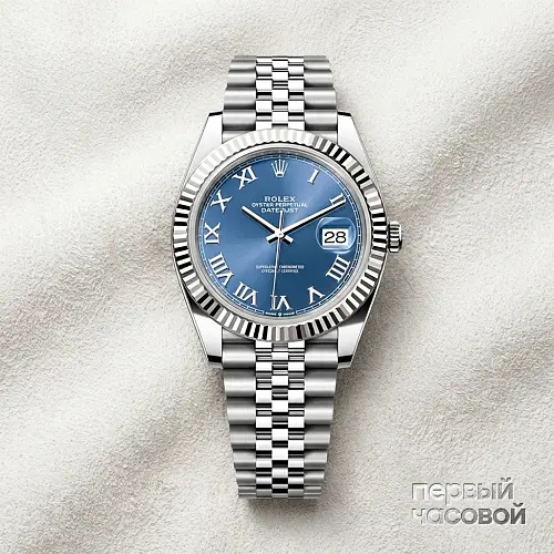 Datejust 41Mm Blue Azzurro