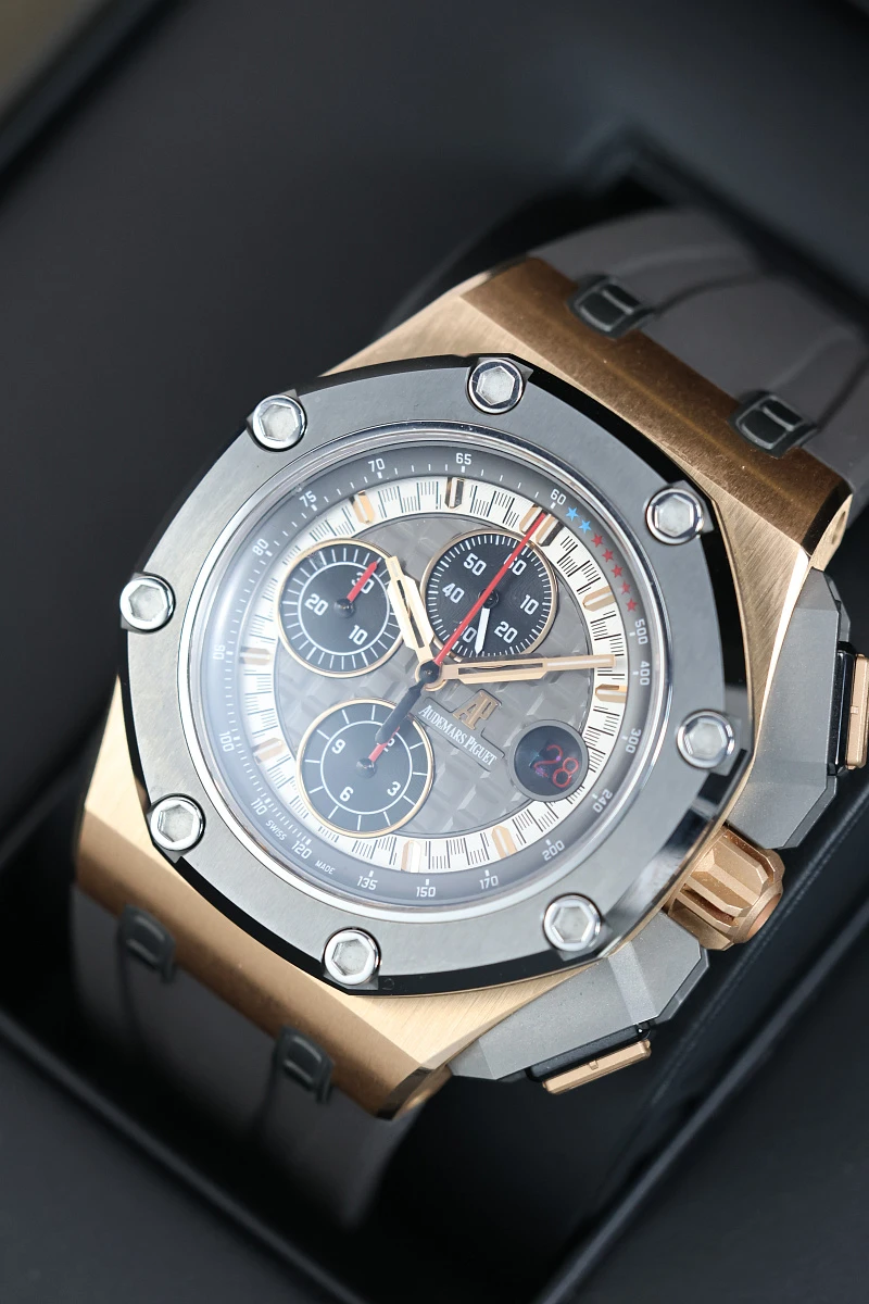 Купить элитные часы Audemars Piguet Royal Oak Offshore Michael Schumacher Rose Gold Titanium Limited Edition 26568OM.OO.A004CA.01: в наличии в Москве!