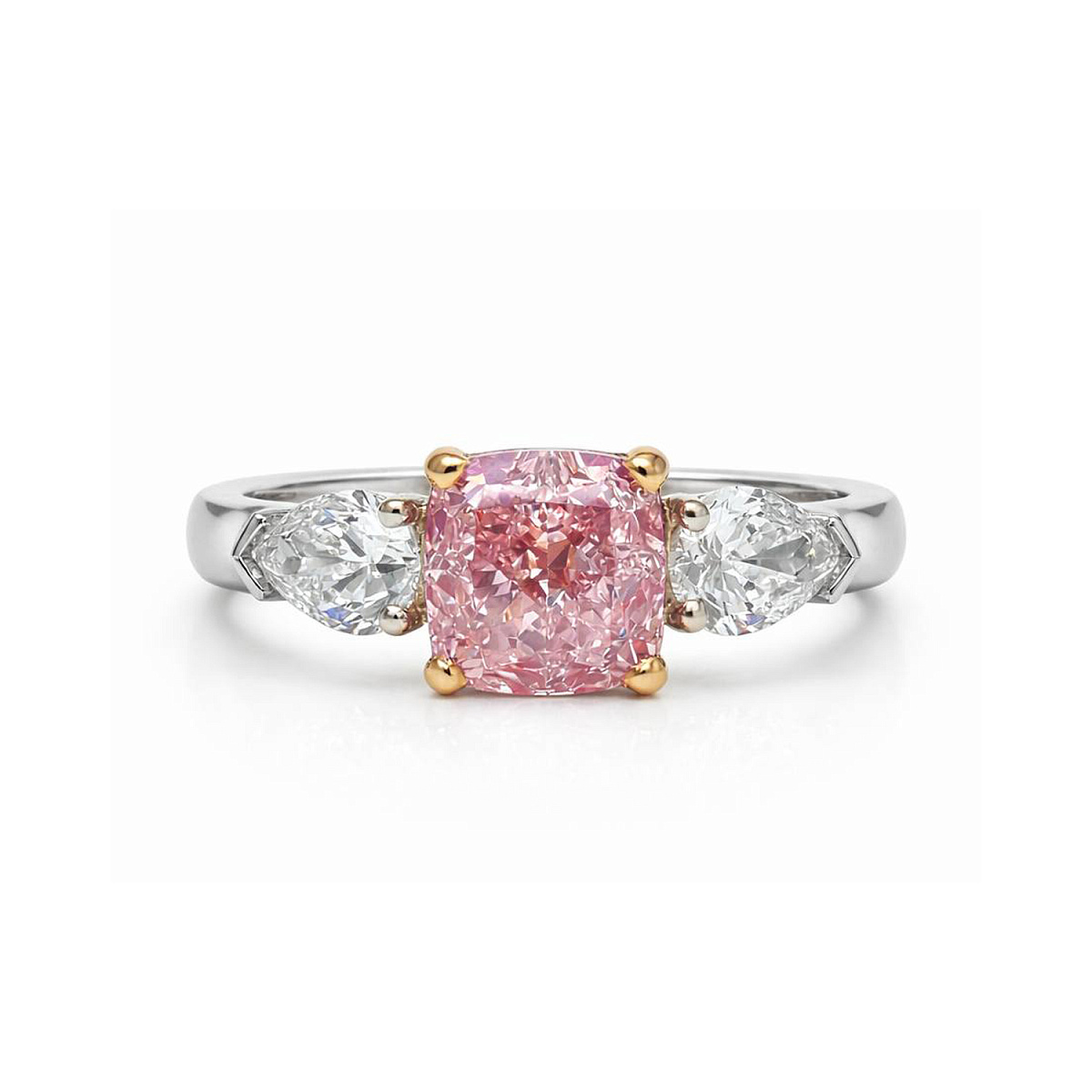 Studio jewelry Кольцо с бриллиантом 1,50 ct. Light Pink/VS2