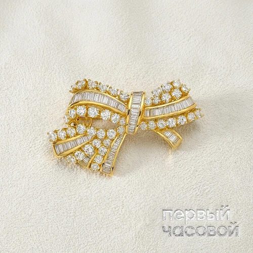 Брошь с бриллиантами 11,06 ct.