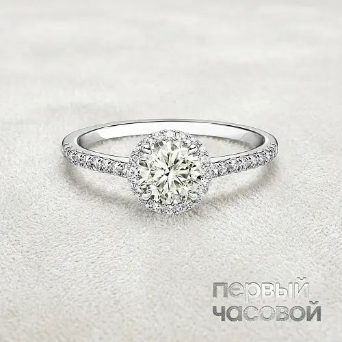Кольцо с бриллиантом 1,20 ct. M/VVS2 (3 Excellent)