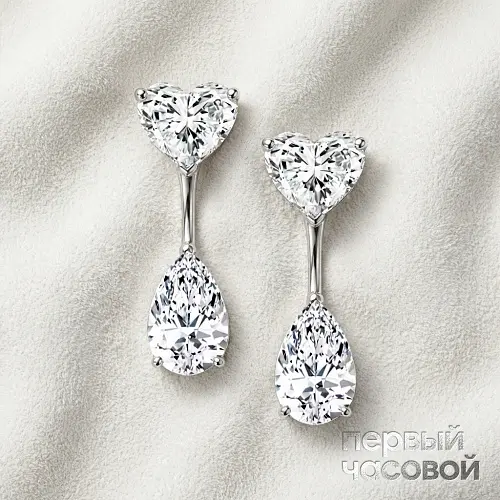 Серьги с бриллиантами 0,57/0,58 ct. X 0,50/0,51 ct.