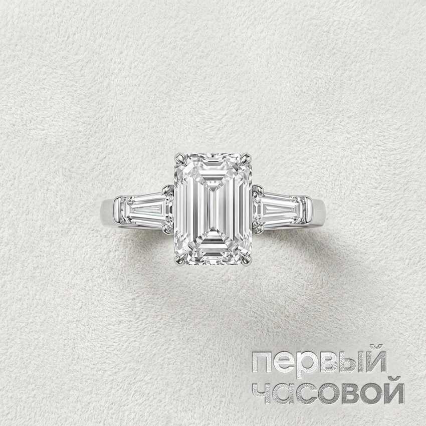 Кольцо С Бриллиантом 3,01 Ct. H/Vs1