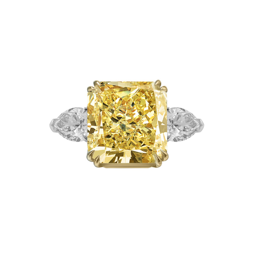 Кольцо с бриллиантом 8,13 ct. FBY/VS2