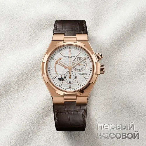 Overseas Dual Time Rose Gold White Dial