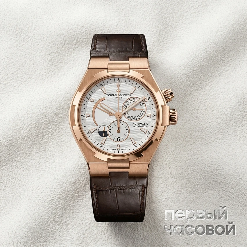 Overseas Dual Time Rose Gold White Dial