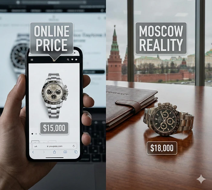 Почему цена на Chrono24 — это фейк. Реальная математика покупки в Москве