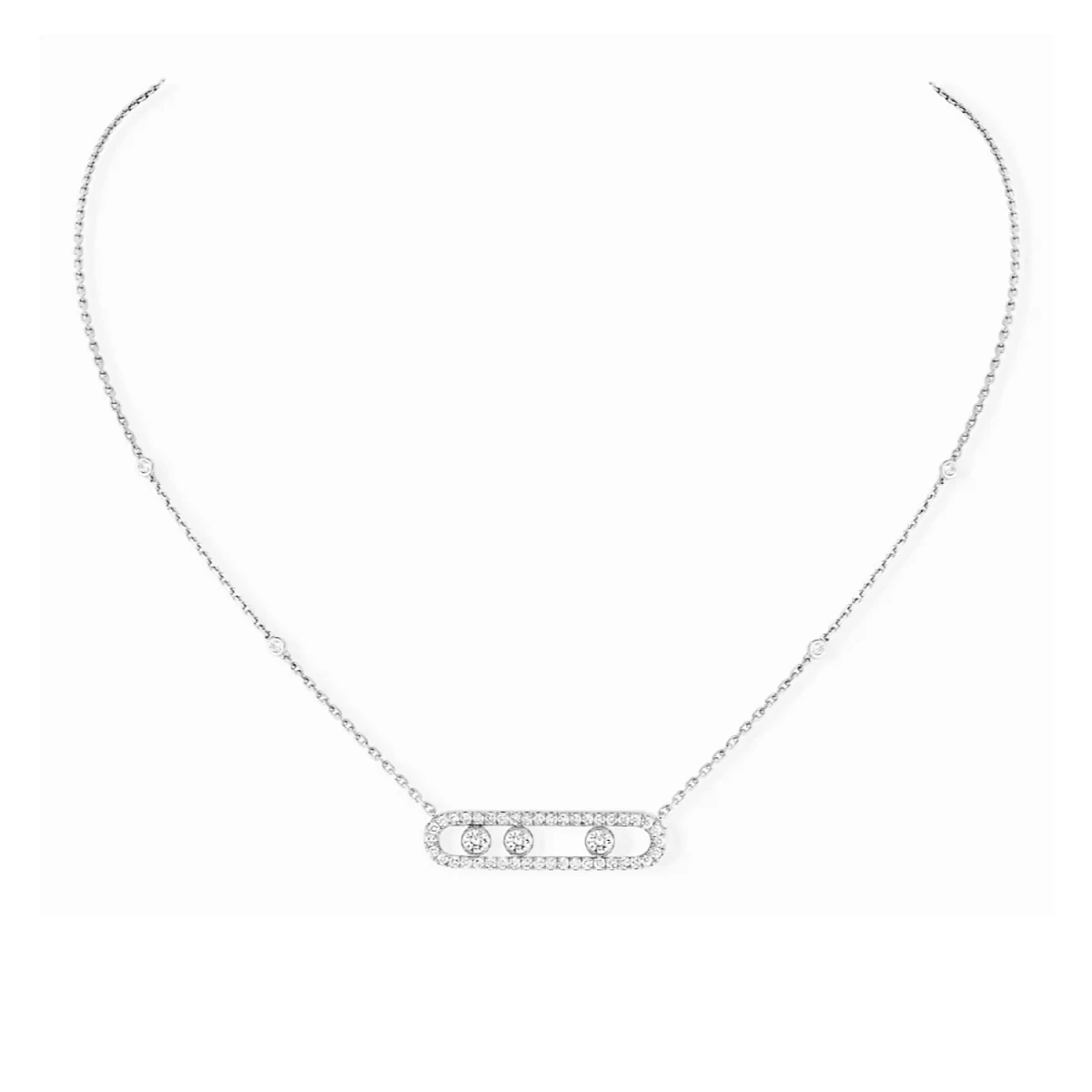 Купить украшение MESSIKA Move Pavé Move pavé diamond necklace 3994: в наличии в Москве!