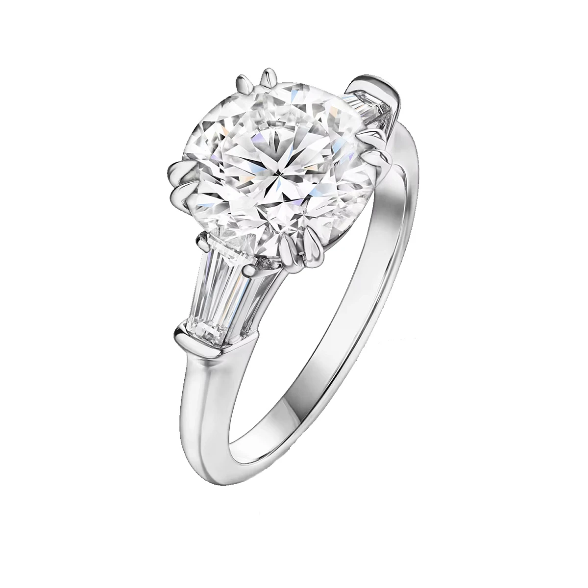 Studio jewelry Кольцо с бриллиантом 3,01 ct. H/VS2