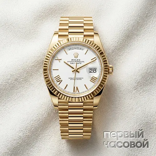Day-Date 40 Yellow Gold White Dial