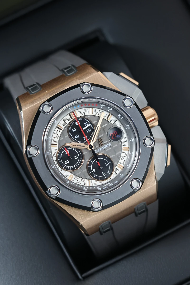 Купить элитные часы Audemars Piguet Royal Oak Offshore Michael Schumacher Rose Gold Titanium Limited Edition 26568OM.OO.A004CA.01: в наличии в Москве!