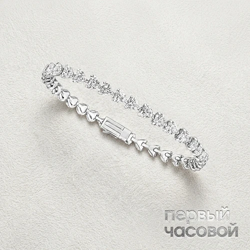 Браслет с бриллиантами 15,00 ct. F-G/VS (Heart Shape)