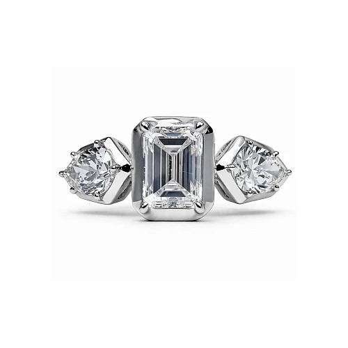 Кольцо с бриллиантом 1,01 ct. G/Si1