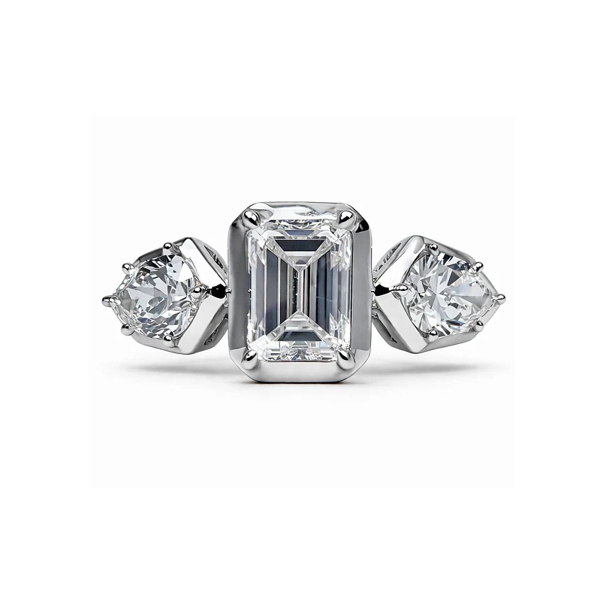 Кольцо с бриллиантом 1,01 ct. G/Si1