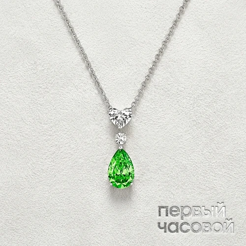 Колье 1,41 ct. Fancy Light Brownish Greenish Yellow/VS1