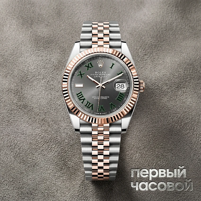 Datejust 41Mm Wimbledon Steel Rose Gold