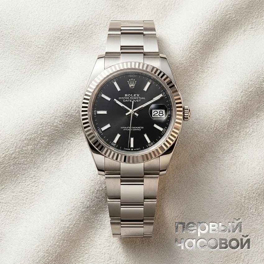 Datejust 41Mm Black Dial Oyster Bracelet