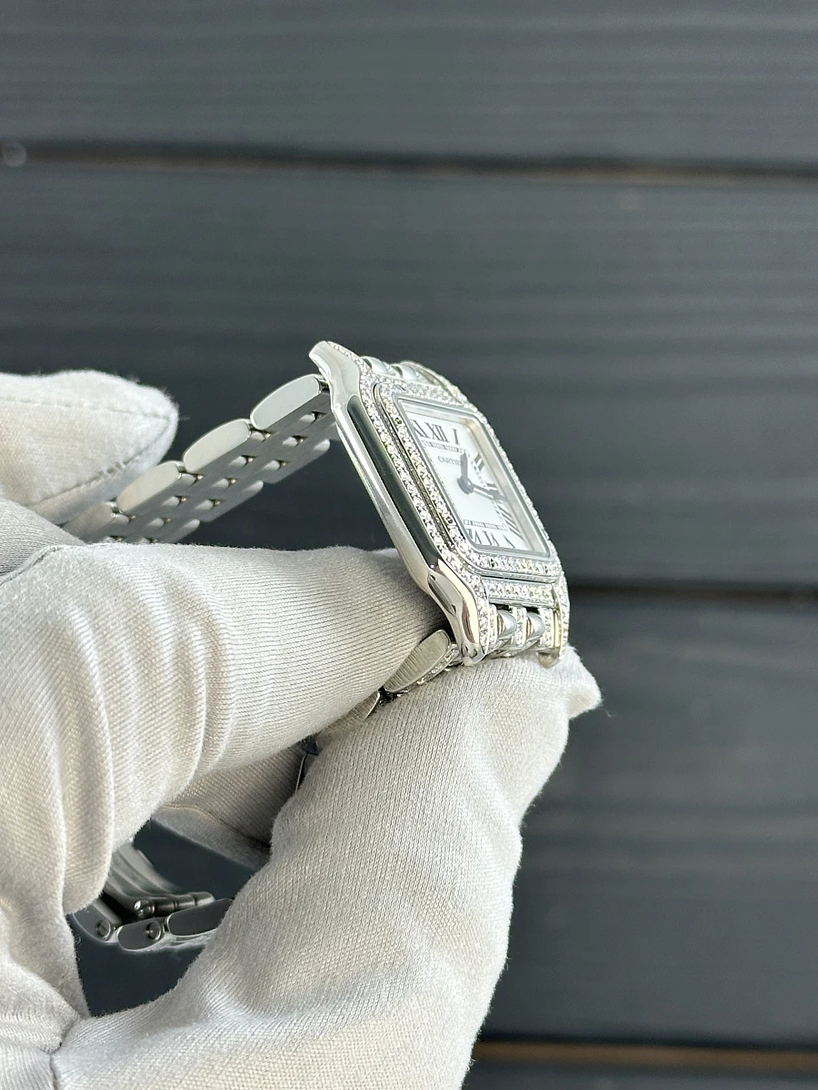 Купить элитные часы Cartier Medium Panthere de Cartier Custom Diamonds Full Pave WSPN0007 FIX: в наличии в Москве!