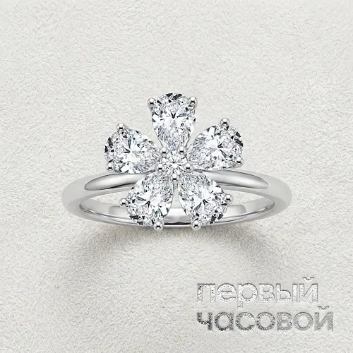 Кольцо с бриллиантами 1,50 ct. G/VS1