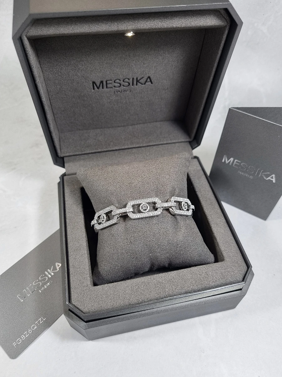 Купить украшение MESSIKA So Move XL Pavé Bracelet So Move XL Pavé-Set Bracelet 12942-WG: в наличии в Москве!