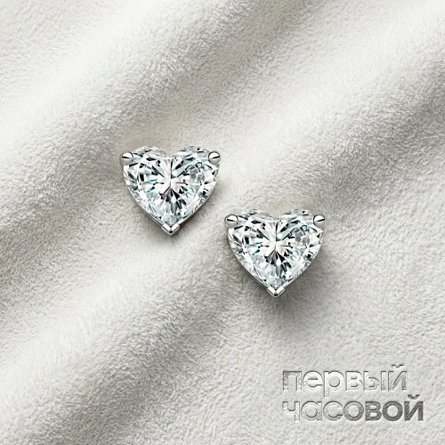 Серьги 0,90/0,90 ct. H/VS1