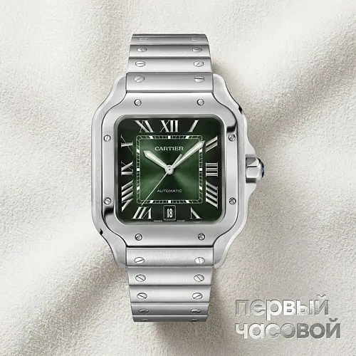 Santos De Cartier Green Dial 