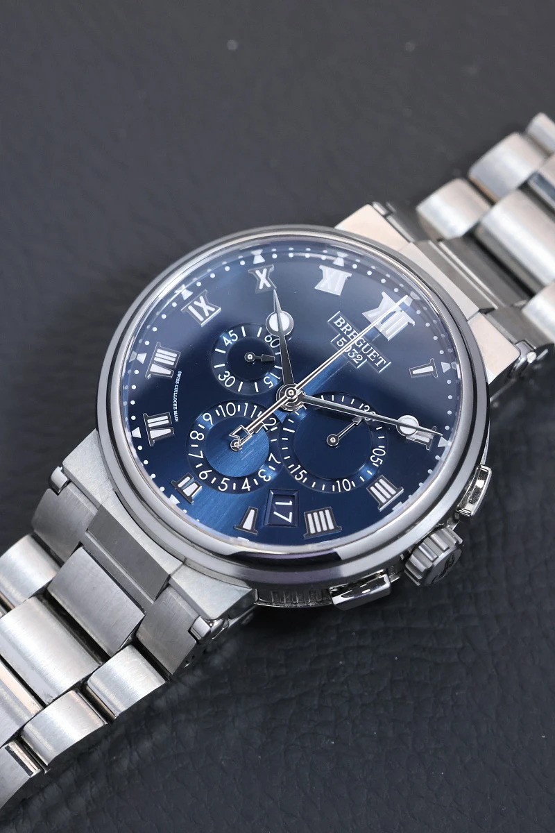 Купить элитные часы Breguet Marine Chronograph 42.3Mm 5527ti/y1/tw0: в наличии в Москве!