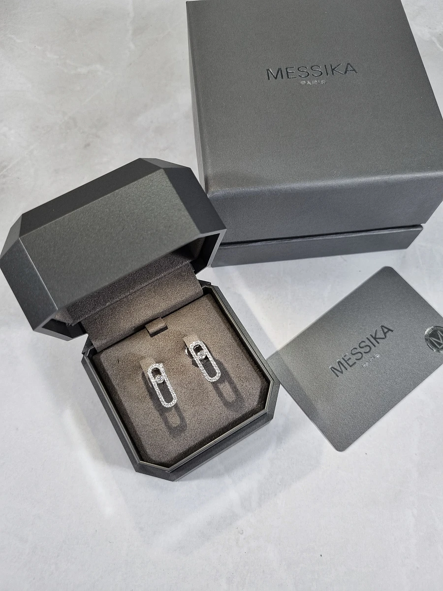 Купить украшение MESSIKA Move Uno Diamond Pavé Earrings 12183-WG: в наличии в Москве!