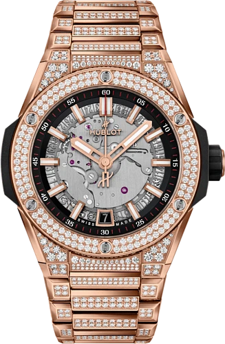 Big Bang Integrated Time Only King Gold Pave