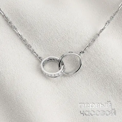 Love Necklace, Half-Paved B7013700