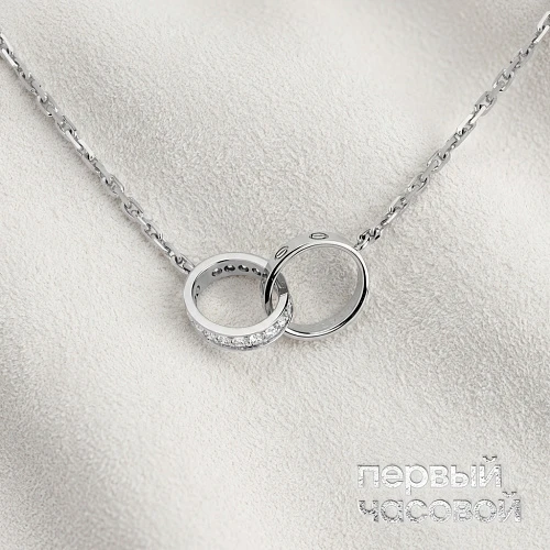 Love Necklace, Half-Paved B7013700