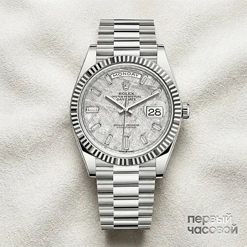 Oyster Perpetual White Gold Day-Date Meteorite 40Mm