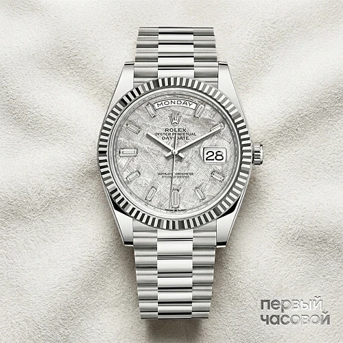 Oyster Perpetual White Gold Day-Date Meteorite 40Mm