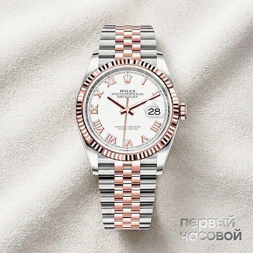 Datejust 36 Mm Steel And Everose Gold