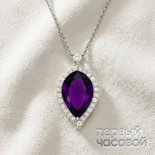 Подвеска с аметистом 51,20 ct.