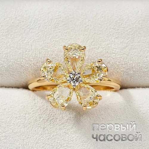 Кольцо с бриллиантами 3,57 ct.