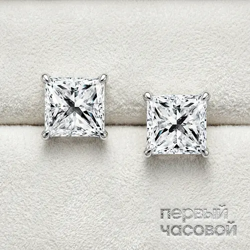 Серьги с бриллиантами 1,01/1,01 ct. G/VVS2