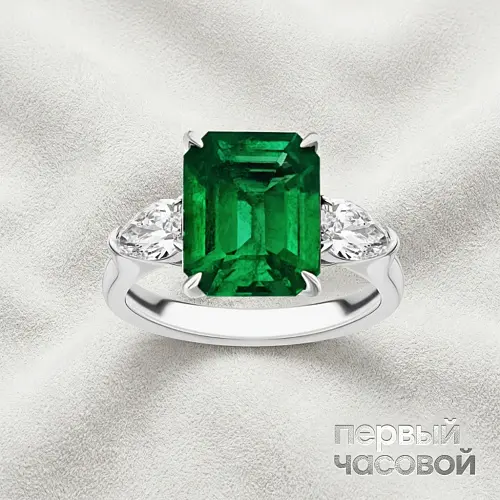 Кольцо С Изумрудом 3,90 Ct.