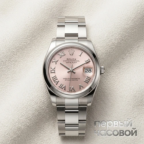 Datejust 31 Pink Roman Dial Oyster Bracelet 
