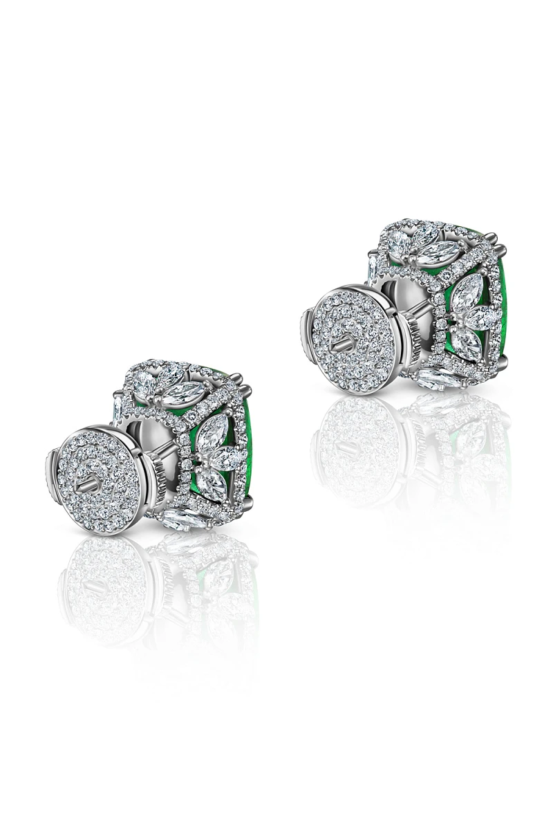 Купить украшение NO NAME Серьги с изумрудами 7,76/7,45 ct. : в наличии в Москве!