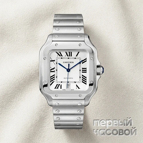 Santos De Cartier Large Model White Dial