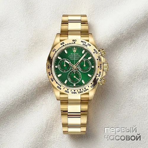Cosmograph Daytona 40mm Yellow Gold Green Dial 2022 Discontinued