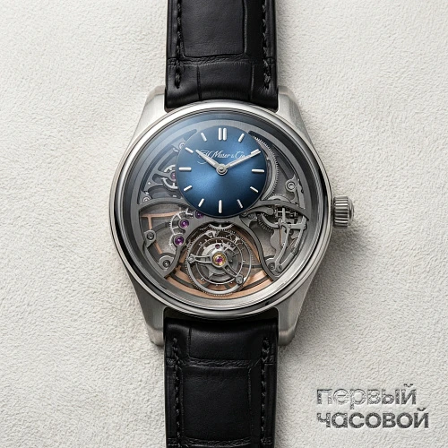 H. Moser & Cie Pioneer Cylindrical Tourbillon Skeleton