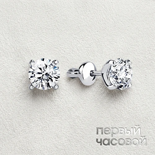 Серьги 1,01/1,01 ct. J/VS2 (3 Excellent) Round Diamonds