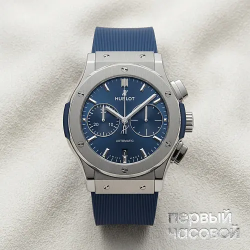 Classic Fusion Chronograph Titanium Blue 45 mm
