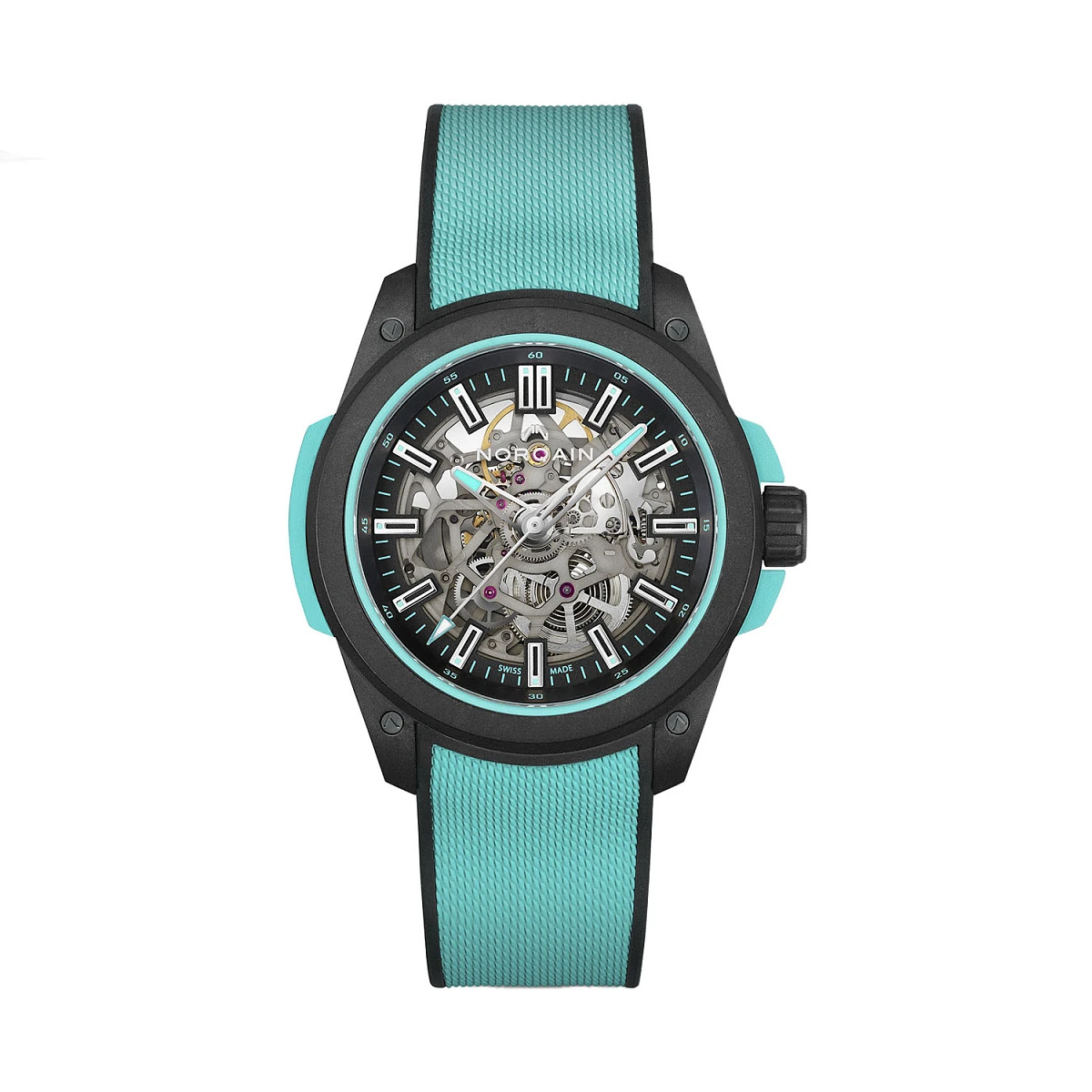 Norqain Wild One Skeleton 42Mm Turquoise NNQ3000QBE2AS/B014