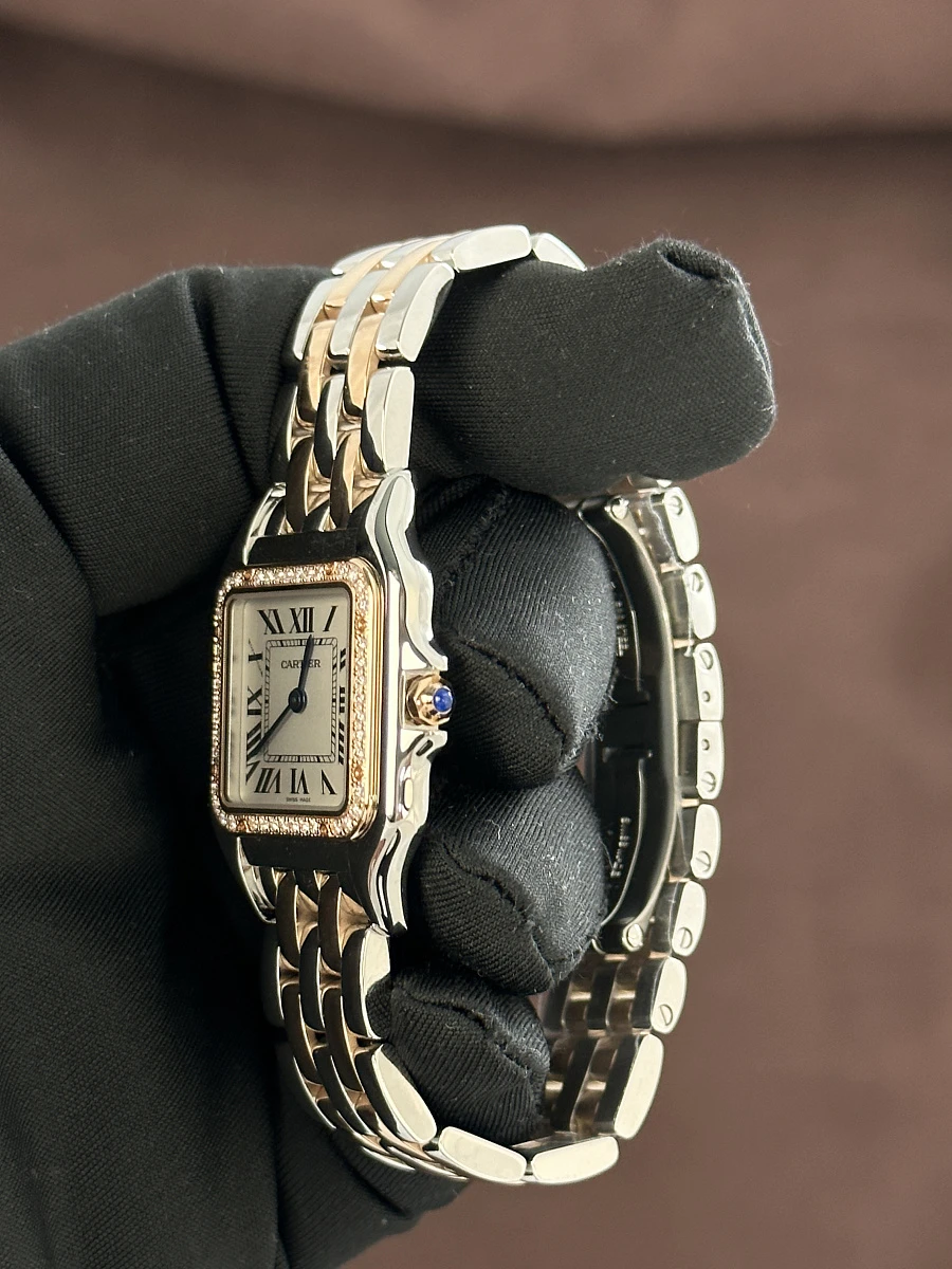 Купить элитные часы Cartier Panthere Medium Steel/Rose Gold Diamonds W3PN0007: в наличии в Москве!