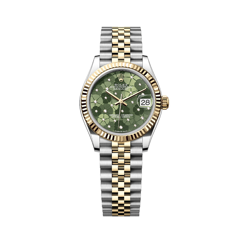 Steel and Yellow Gold Green Dial