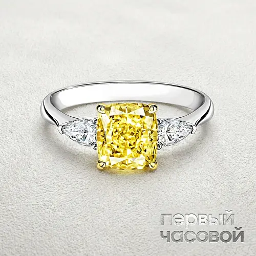 Кольцо с бриллиантом 1,51 сt. Y to Z/VVS1
