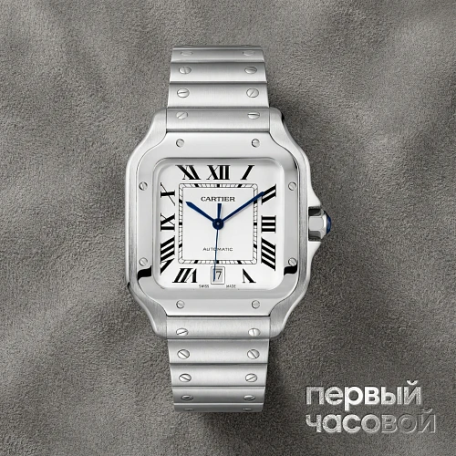 Santos De Cartier Large Model White Dial